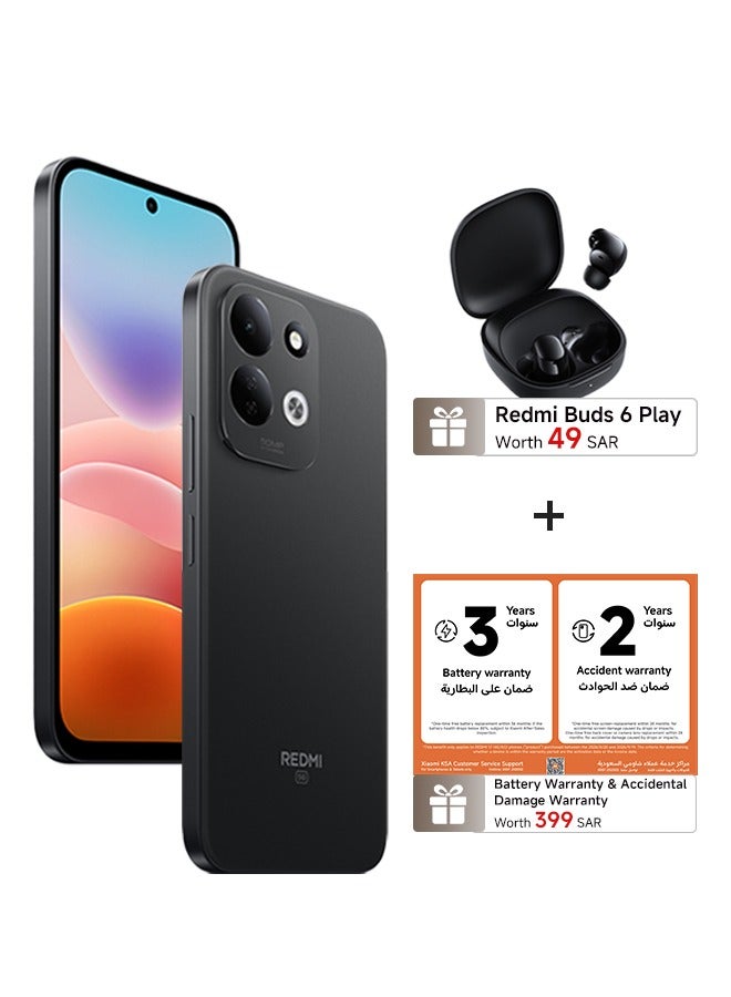 Xiaomi Redmi 17 5G Dual SIM – 6GB RAM, 256GB Storage, Black with FREE Gifts (Virtual Warranty Service & Redmi Buds 6 Play) - Global Version - Image 1