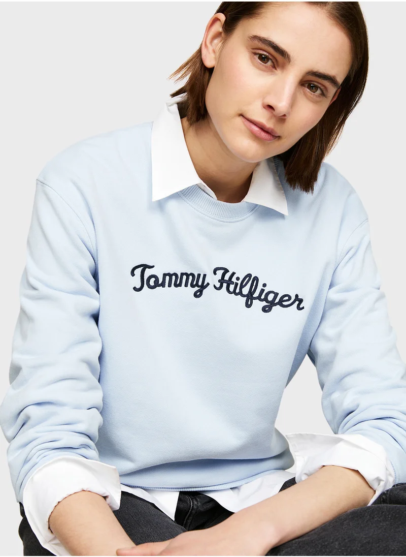 TOMMY HILFIGER Crew Neck Logo Sweatshirt