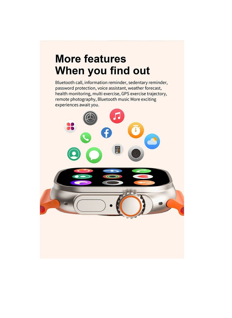 AROAQ - 2023 New Smart Watch Series 8 Ultra 49mm NFC Bluetooth Call Smartwatch Men Women Sport Fitness Watch - Image 1