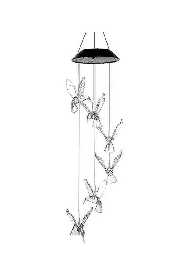 Solar Power Colour Changing Wind Chime Lamp Clear  - Image 1