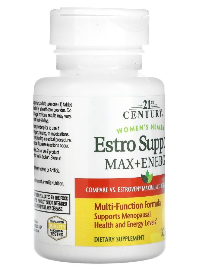21st Century Women's Health Estro Support Max + Energy 30 Tablets - Image 2