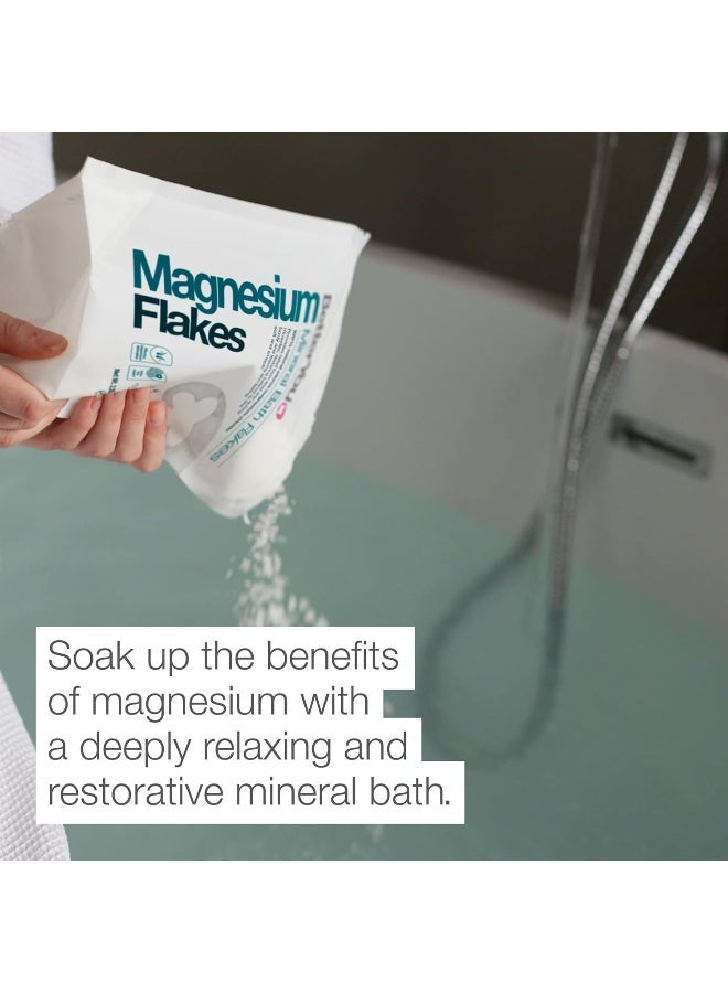 BetterYou Magnesium Flakes | Pure, Clean and Natural Source Magnesium Chloride Bath Flakes | Magnesium Bath Salt | Detox Bath Salt | Cleansing Bath | Vegan & Palm-Oil Free | 35 oz - Image 2