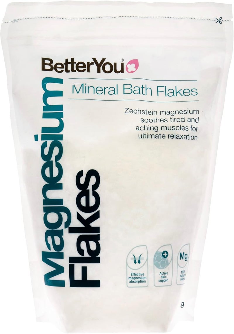 BetterYou Magnesium Flakes | Pure, Clean and Natural Source Magnesium Chloride Bath Flakes | Magnesium Bath Salt | Detox Bath Salt | Cleansing Bath | Vegan & Palm-Oil Free | 35 oz - Image 1