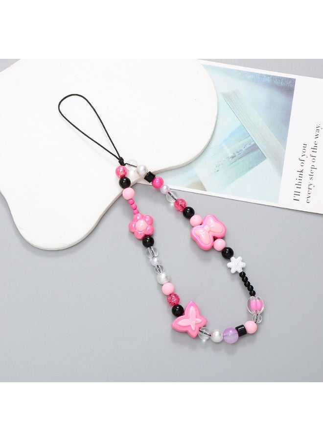 NIBEMINENT Phone Charm/ Chain Strap for Women Girls, Short Lanyard Cell Phone Case Lanyard Wrist Strap