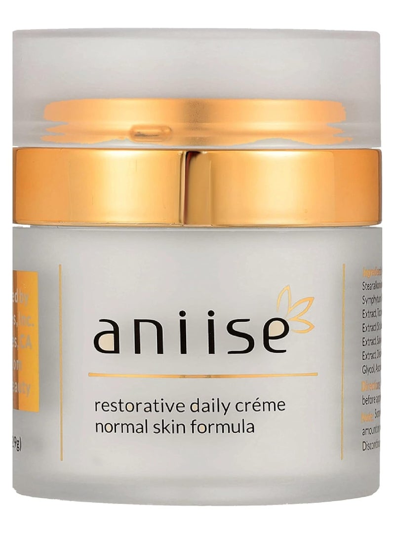 Restorative Face Cream with Vitamin E for Daily Use  Reduces Wrinkle Hydrates and Refreshes Skin  Gentle Moisturizer Normal Skin Formula  All Natural Vegan 1 oz Packaging May Vary
