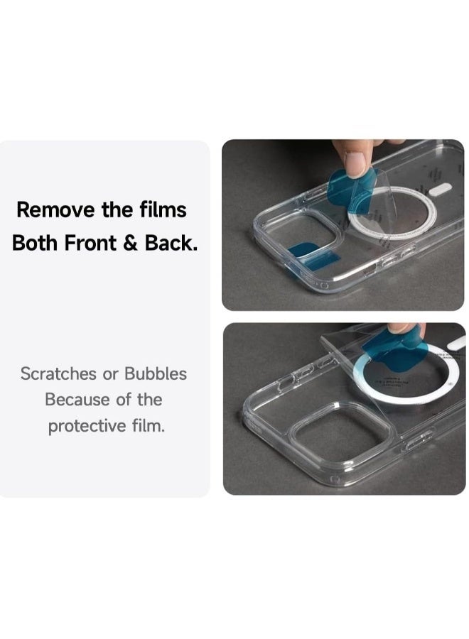 LEDIN Magnetic Clear Case for iPhone 15 Compatible with MagSafe, Military-Grade Protection, Phone Bumper - Image 3