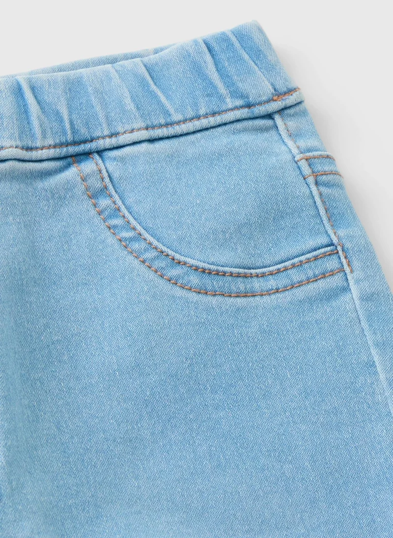 ماتلان جينز ضيق للبنات بلون فاتح