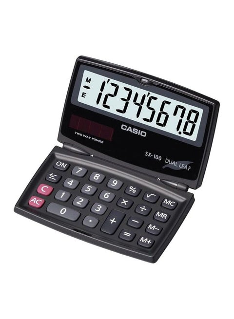 آلة حاسبة أساسية طراز SX-100 أسود