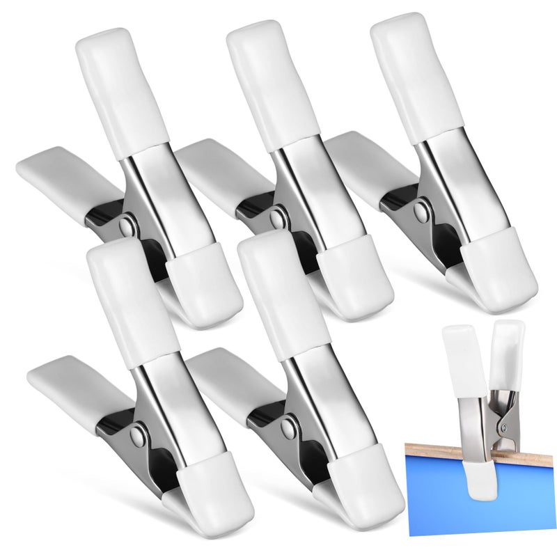 5pcs Heavy Duty Spring Clamps PVC Protection Durable Backdrop Clips Photography Home Improvement Background Hanging - Image 2