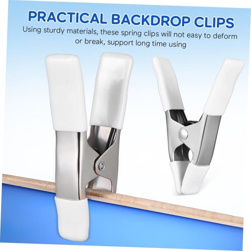 5pcs Heavy Duty Spring Clamps PVC Protection Durable Backdrop Clips Photography Home Improvement Background Hanging - Image 4