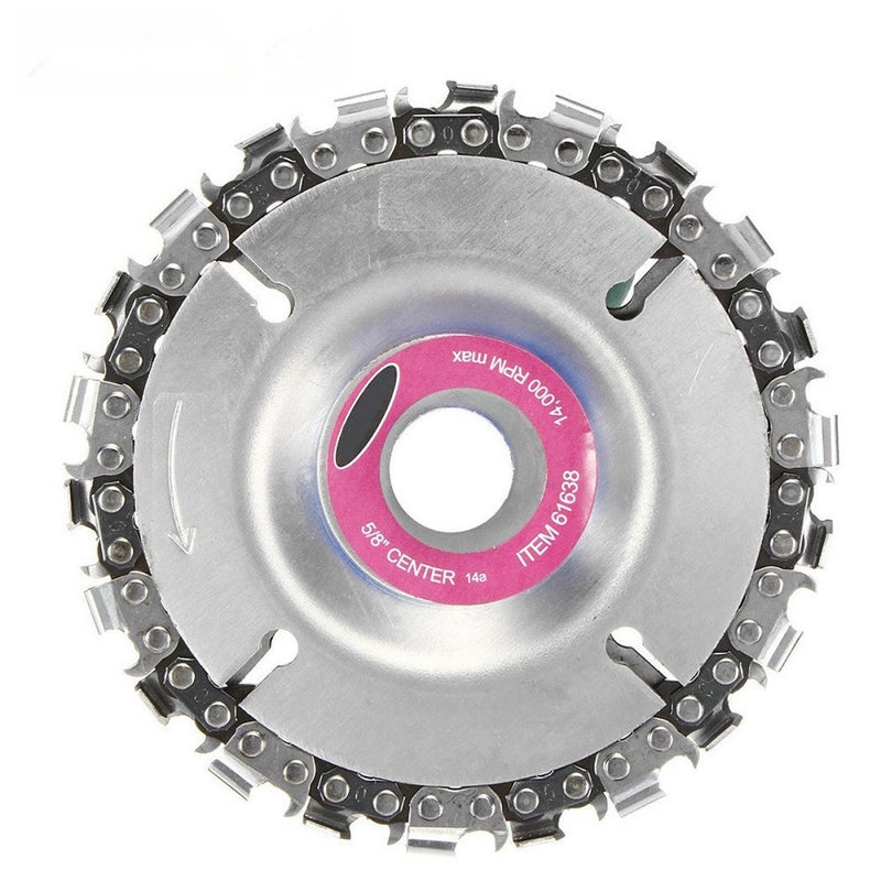 Carefully Selected Yunbei 4 Inches 22 Teeth 5 Inches 14 Teeth Cutting Chain Disc 100/115 Angle Grinder Chain Disc Woodworking Chain Saw(4 inch 22 teeth purple bag 128 grams) - Image 2