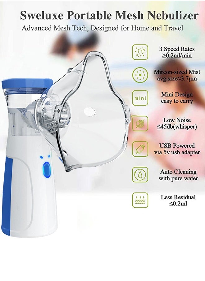USB Portable Ultrasonic Inhaler Mesh Nebulizer