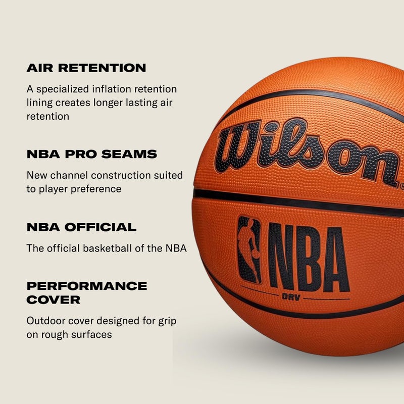 WILSON NBA DRV Series Basketball - DRV, Blue, Size 7 - 29.5" - Image 5