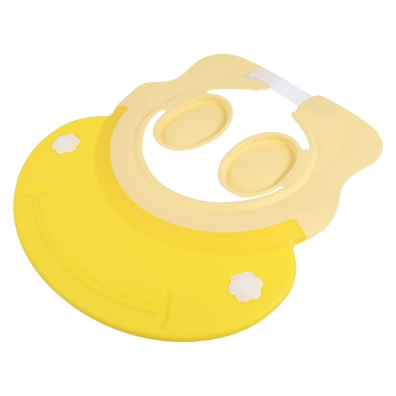 Baby Shampoo Cap Waterproof Visor for Toddlers Hair Washing Shield Ear Covers Yellow - Image 2