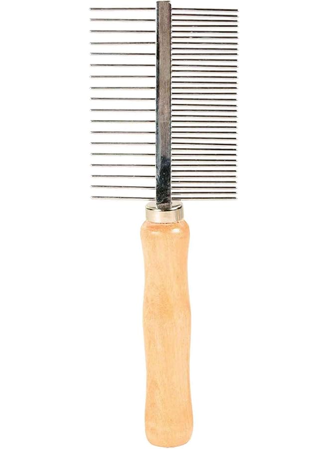 تريكسي مشط ذو أسنان متوسطة وواسعة ذو وجهين 17 سم - Image 1