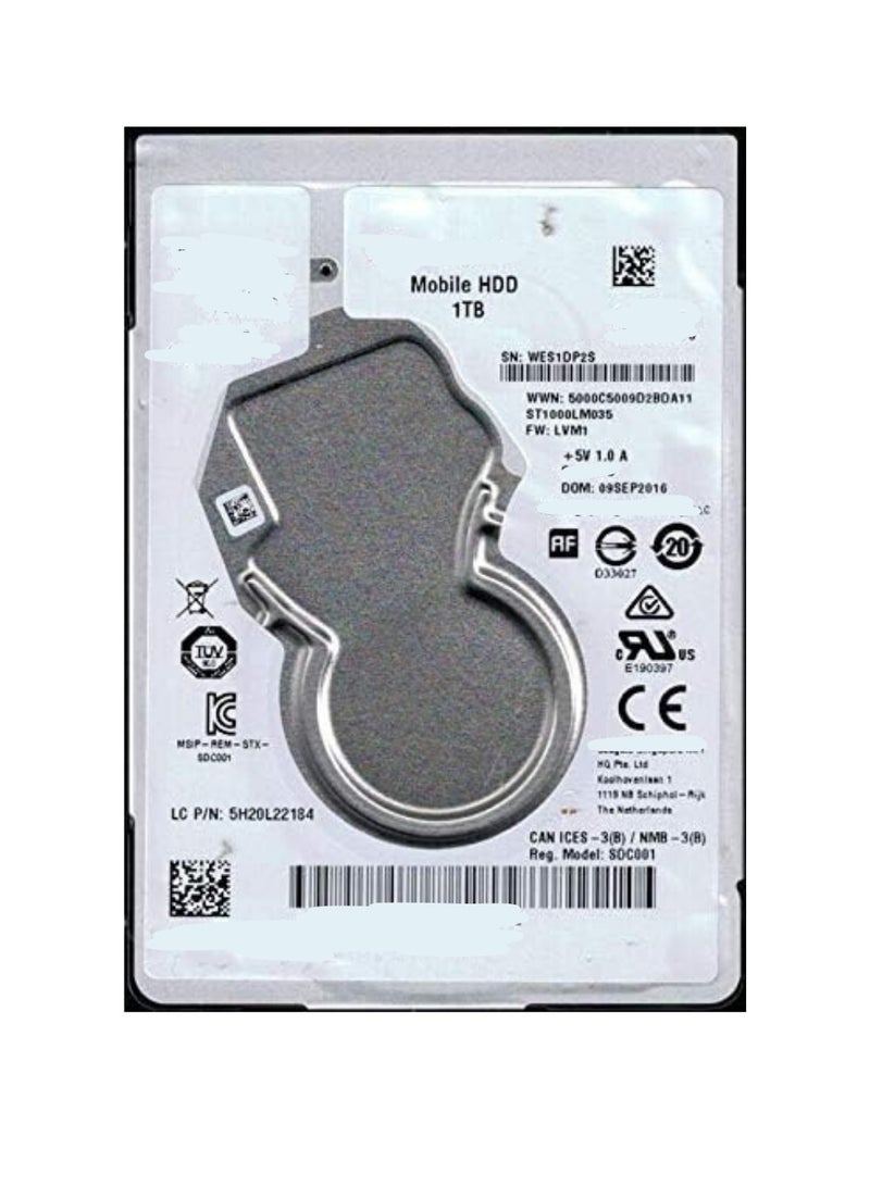 1TB Mobile Internal Laptop Hard Disk Drive