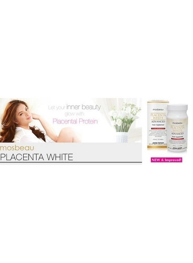 Mosbeau Placenta White Advanced Supplement for Skin Whitening 2015 Japan Patented Twice As Effective As Glutathione (120 Tablets) - Image 2