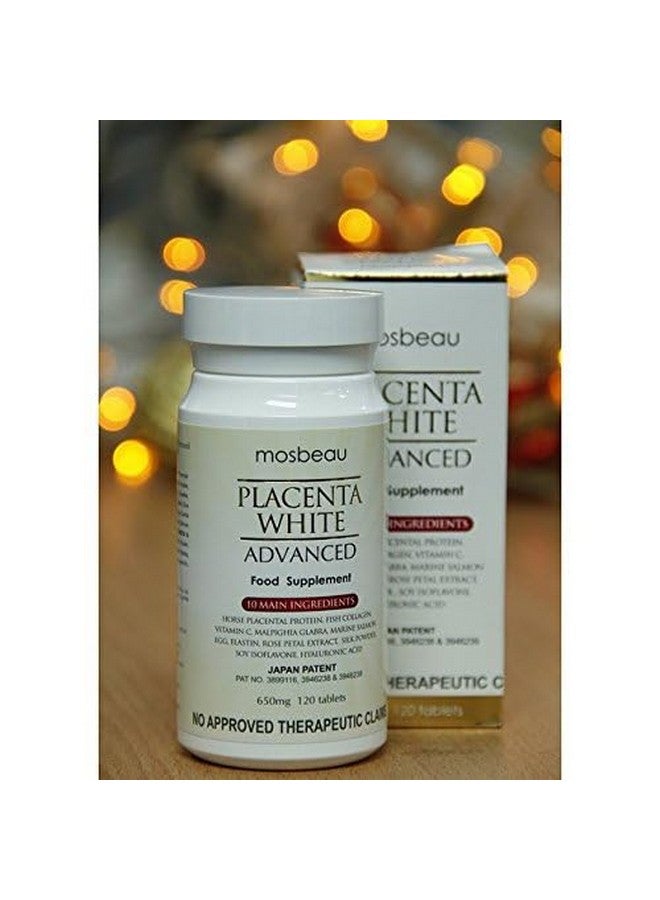 Mosbeau Placenta White Advanced Supplement for Skin Whitening 2015 Japan Patented Twice As Effective As Glutathione (120 Tablets) - Image 3