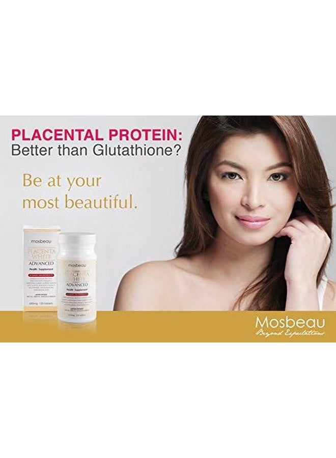 Mosbeau Placenta White Advanced Supplement for Skin Whitening 2015 Japan Patented Twice As Effective As Glutathione (120 Tablets) - Image 4