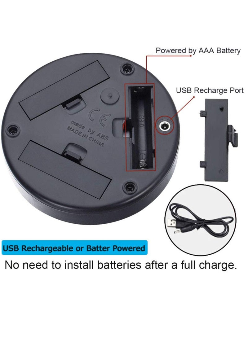 SYOSI 4 عبوات من coasters المضيئة، coasters مشروبات LED قابلة لإعادة الشحن عبر USB، coasters ملونة للمشروبات للنوادي، الزفاف، زينة الحفلات، مناسبة لمجموعة واسعة من الأكواب - Image 2