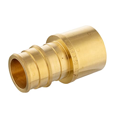 EFIELD (Pack of 5) EFIELD Pex A Full Flow Expansion Brass Fitting 3/4"x 3/4" Female Sweat Adapter (Over the Copper Pipe), ASTM F1960,(PEX1960054-5PCS) - Image 3