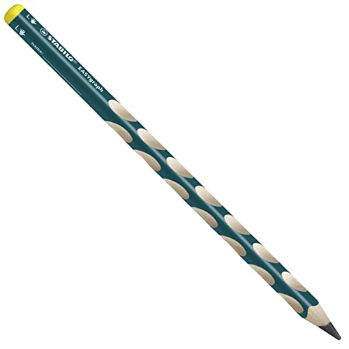 STABILO Handwriting Pencil Easygraph -Left Handed -Petrol -2 Pcs -Hb,Yellow - Image 2