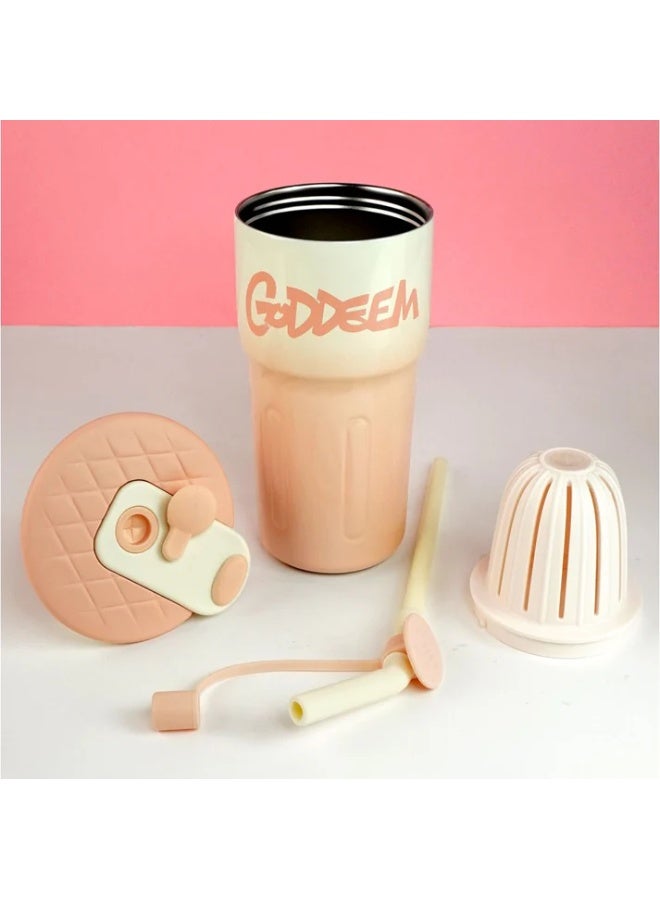 LITTLE SURPRISE BOX Pink Ombre Shaded Stainless Steel  Tumbler Water Bottle, 550ml - Image 4