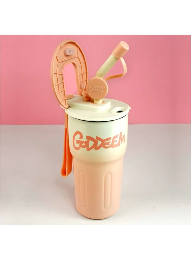 LITTLE SURPRISE BOX Pink Ombre Shaded Stainless Steel  Tumbler Water Bottle, 550ml - Image 2
