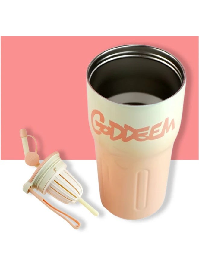 LITTLE SURPRISE BOX Pink Ombre Shaded Stainless Steel  Tumbler Water Bottle, 550ml - Image 3