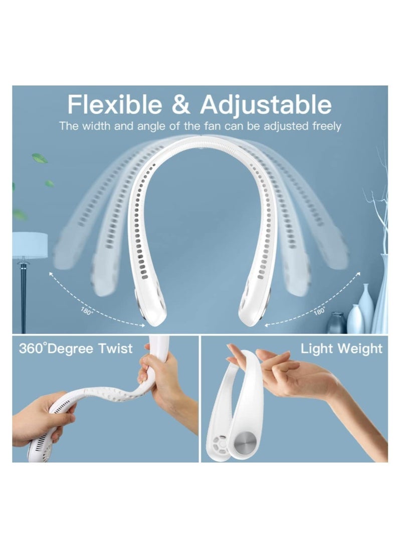 ELTRAZONE Portable Neck Fan Hands Free Bladeless Wearable Personal Fan, Leafless, Rechargeable, Headphone Design with 3 Speeds - Image 4