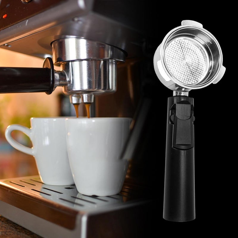 BuleVina Coffee Espresso Machine Handle Replacement Parts, 3 Ears Cafe Bracket Handle Portafilter Filter Basket for Lidl Silvercrest CM4621 CM4218 KF5002 KF500S Barista with FILTER VASKET - Image 5