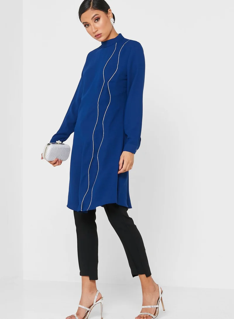 Khizana Patterned Side Top