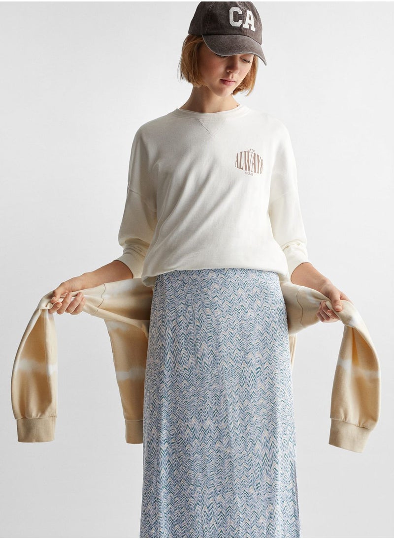 MANGO - Youth Chevron Print Skirt - Image 1
