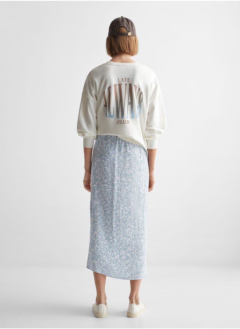 MANGO - Youth Chevron Print Skirt - Image 1