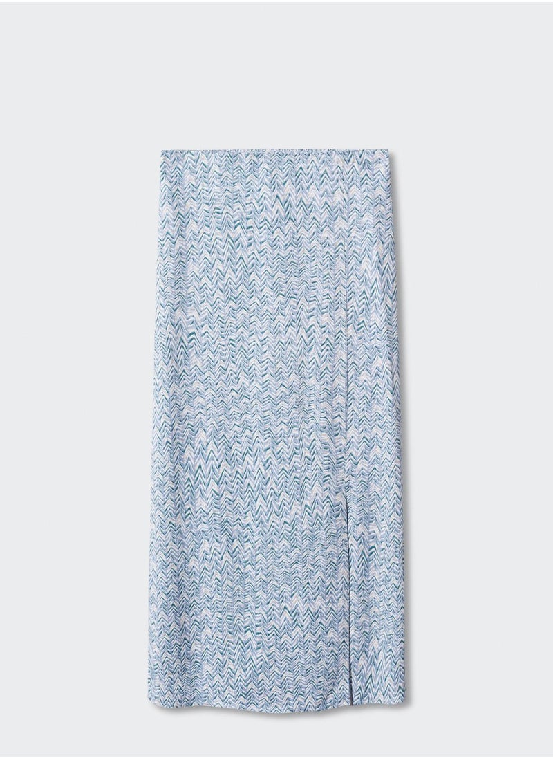 MANGO - Youth Chevron Print Skirt - Image 1