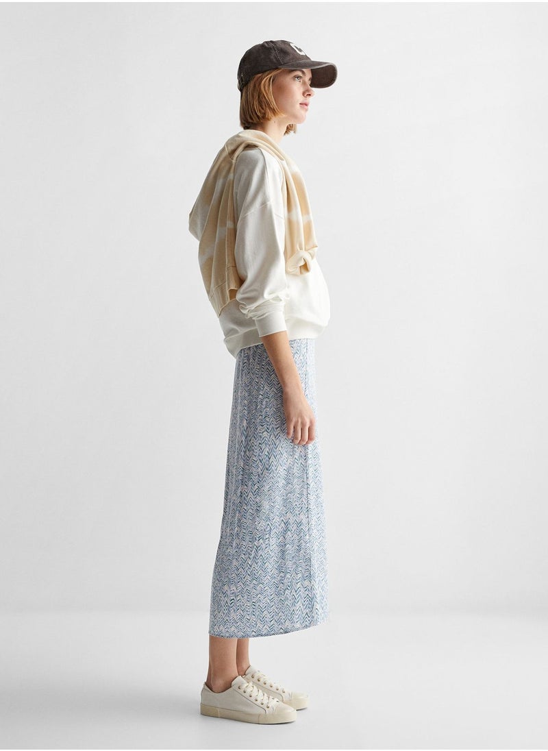 MANGO - Youth Chevron Print Skirt - Image 1