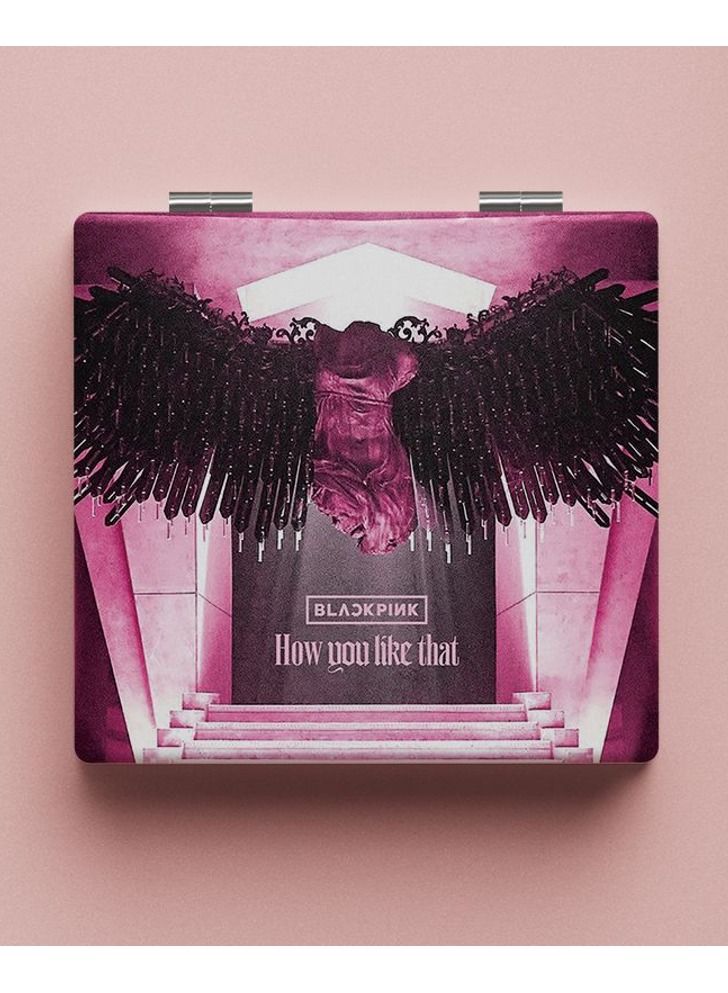 يحمل الطلاب مرآة مكياج BLAPINK مرآة صغيرة محمولة قابلة للطي على الوجهين - Image 1