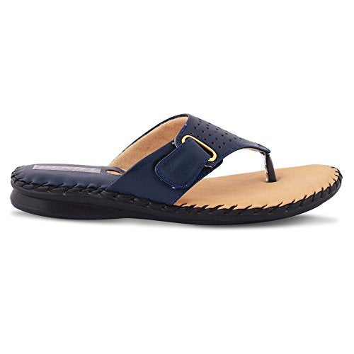 Denill Women Comfortable Soft Paded Doctor Flats (Blue) UK-7 Slipper - Image 4