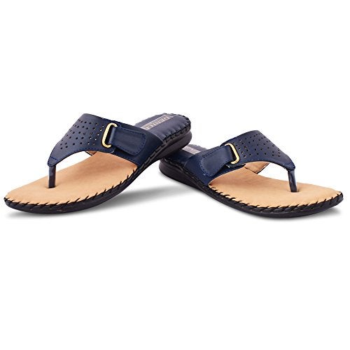 Denill Women Comfortable Soft Paded Doctor Flats (Blue) UK-7 Slipper - Image 2