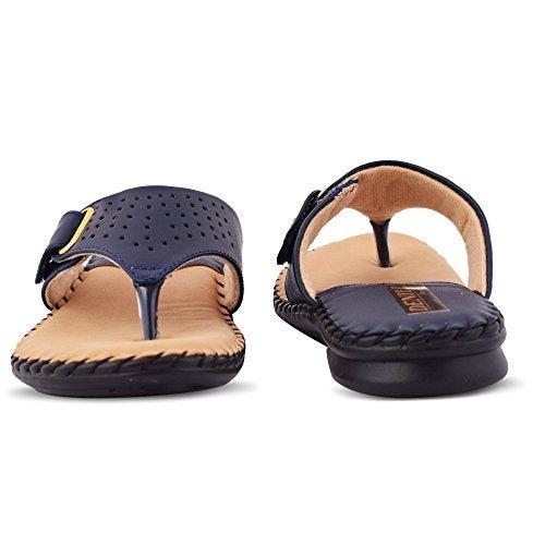 Denill Women Comfortable Soft Paded Doctor Flats (Blue) UK-7 Slipper - Image 5
