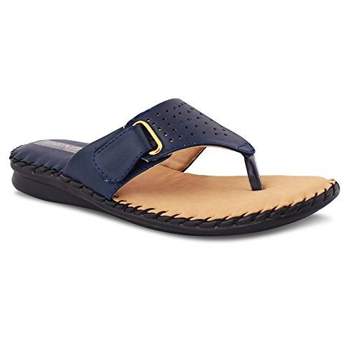Denill Women Comfortable Soft Paded Doctor Flats (Blue) UK-7 Slipper - Image 3