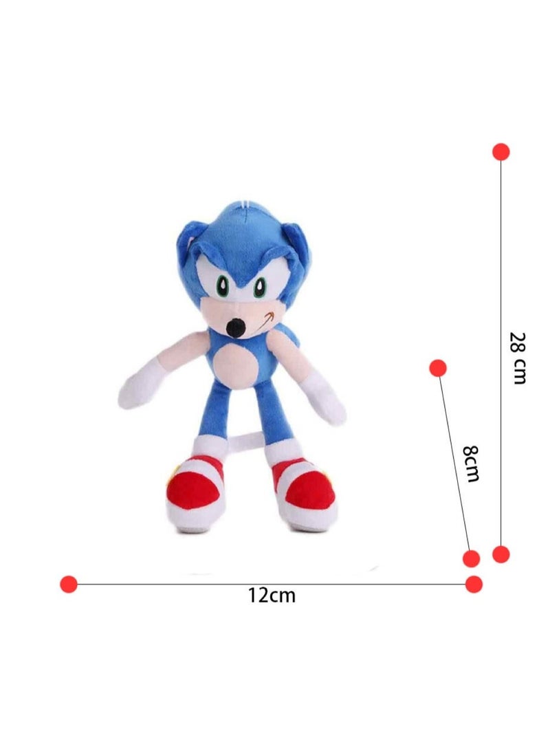 Huitich Blue Hedgehog Plush Toy - 12cm x 8cm x 28cm, 120g - Image 2