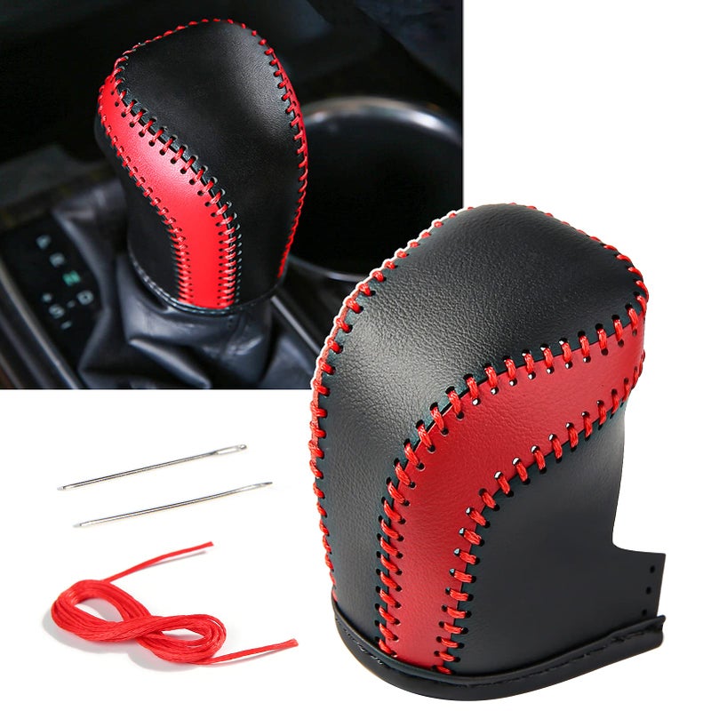 CKE Compatible with Toyota Camry 2026 2025 2024 2023 2022 2021 2020 2019 2018 for Corolla Cross Avalon Accessories Car Gear Shift Knob Cover Trim Protector Cap -Red and Black - Image 1