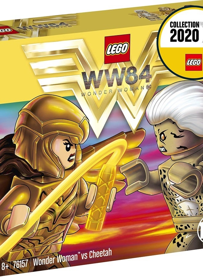 LEGO 76157 DC Super Heroes Wonder Woman vs Cheetah with Max Minifigures Building Set, Collectible Toys for Kids - Image 1