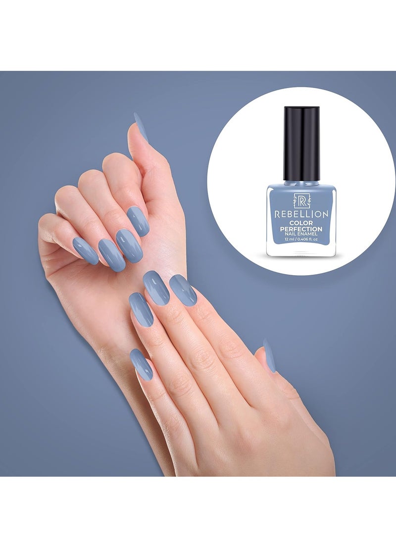 Rebellion Color Perfection Nail Enamel 12ml Sky blue Beyond Skies RG30 - Image 3