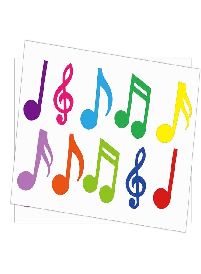 Besttile Music Notes Wall Decal Stickers for Music Theme Birthday Party Favors,2x3 inch,60 pcs - Image 1