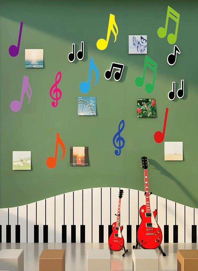 Besttile Music Notes Wall Decal Stickers for Music Theme Birthday Party Favors,2x3 inch,60 pcs - Image 4