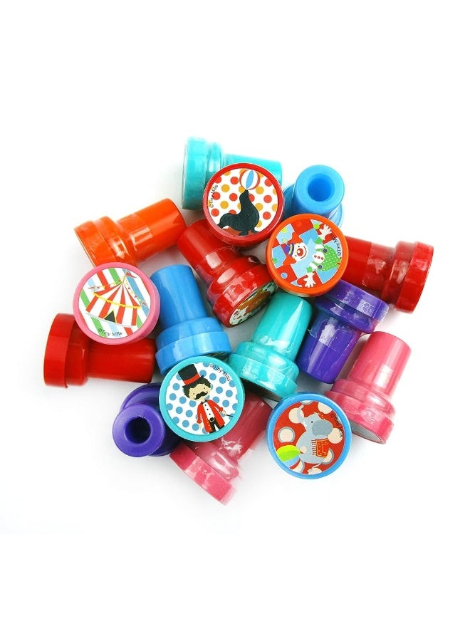 TINYMILLS 24 Pcs Circus Carnival Stampers for Kids - Image 3