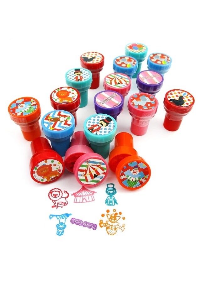 TINYMILLS 24 Pcs Circus Carnival Stampers for Kids - Image 2