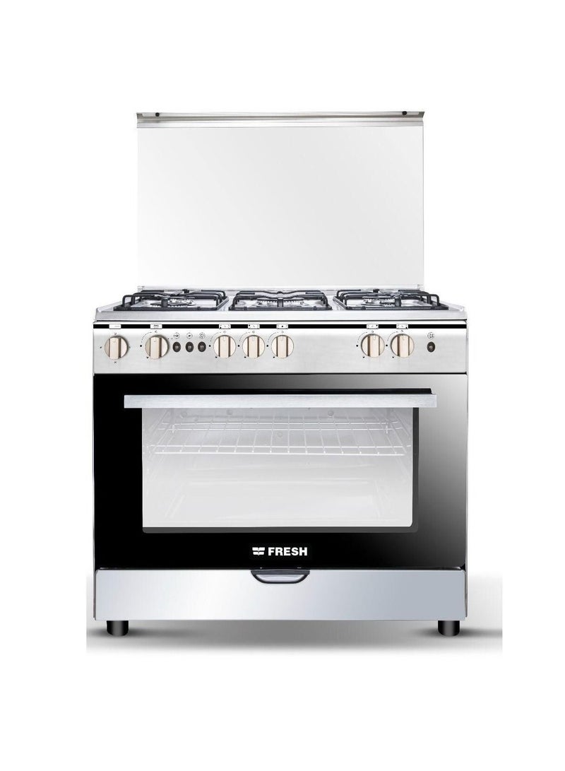 فريش بوتجاز فريش فيرونا 5 شعلة غاز ، ستانليس ستيل ، 90 سم